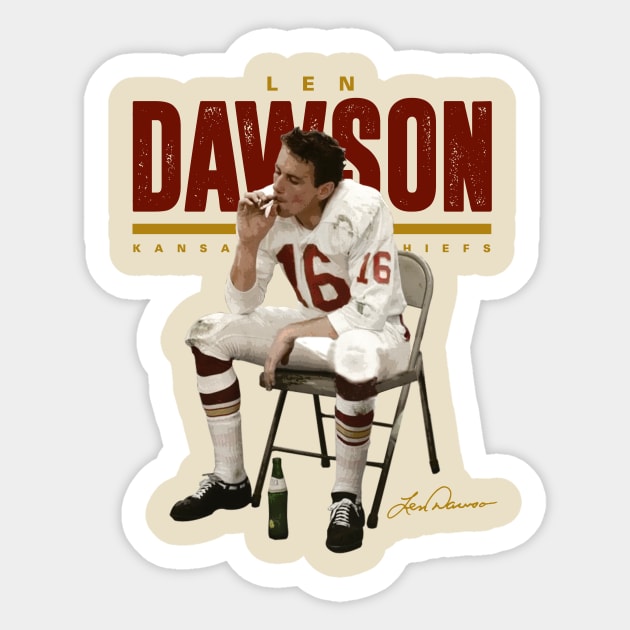 Len Dawson Halftime Len Dawson Kansas City Chiefs Sticker